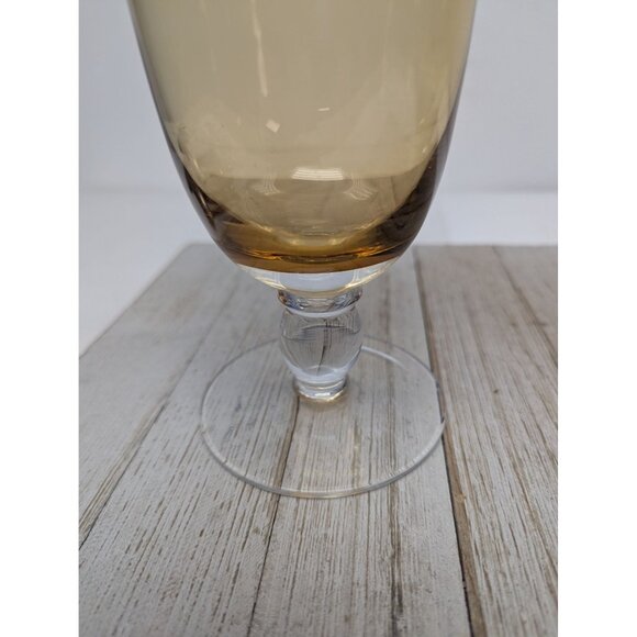 Southern Living Arlington Amber 16 oz. Iced Tea Water Glasses Set of 2 - Picture 3 of 9